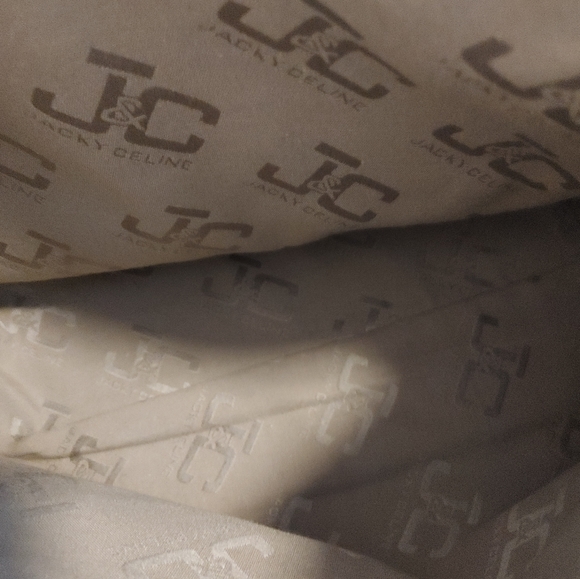 Jacky & Celine Beige Genuine Leather Large Pouch/Case - Picture 5 of 7